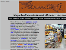 Tablet Screenshot of mapachepajareriayacuario.com